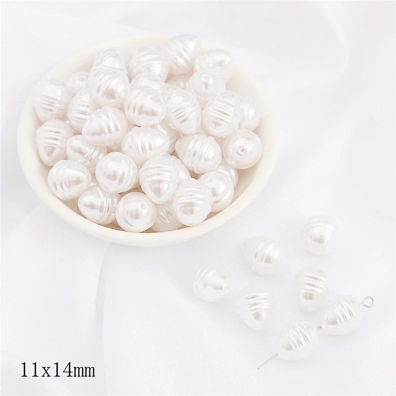 Irregular ABS Imitation Pearls Beads Acrylic Loose Beads for Jewelry Making DIY Necklace Earrings Hairclip Bracelet Necklace
