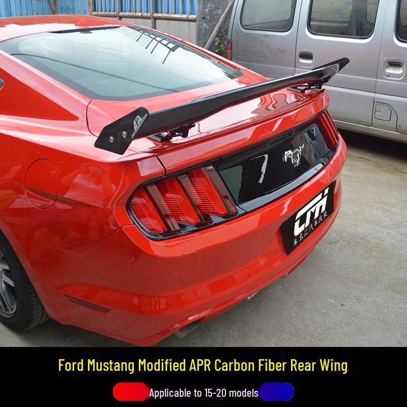 APR Style Carbon Fiber Rear Wing for 2015-2023 Ford Mustang - Modified Wind Deflector