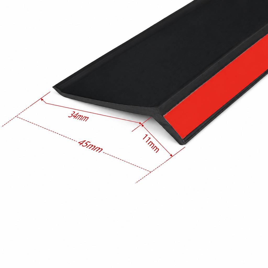 Xiaomi 1M Bendable Door Rain Drip Guard Self-adhesive Flexible Rubber Tilted Style Over Door and Window Drip Cap Rain Black Transparent