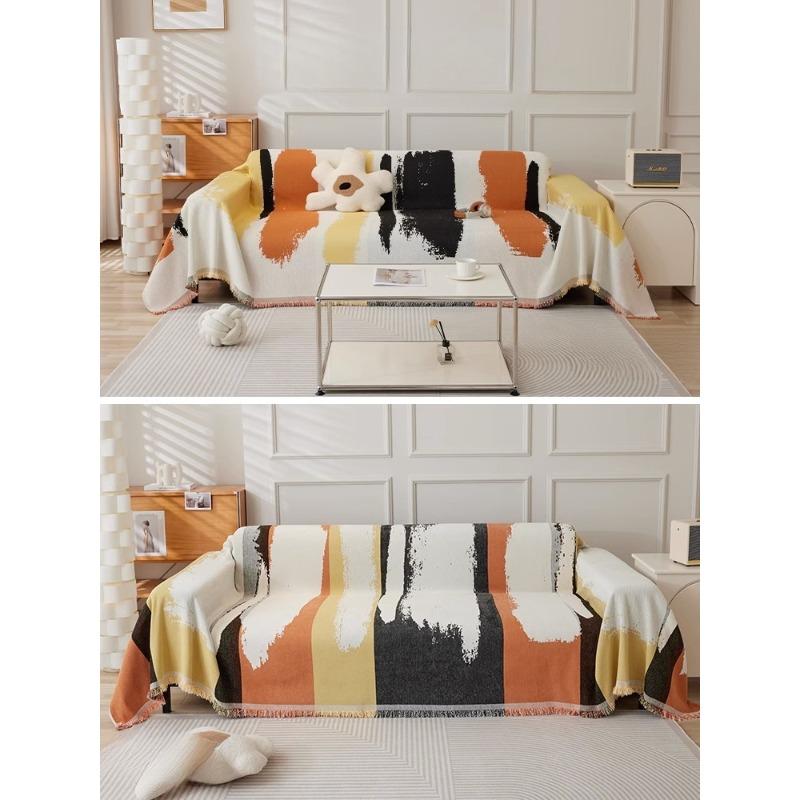 

Новый новогодний чехол для дивана, высококачественное универсальное полотенце для дивана, всесезонный универсальный чехол для дивана из шенилла спереди и сзади 180*380cm