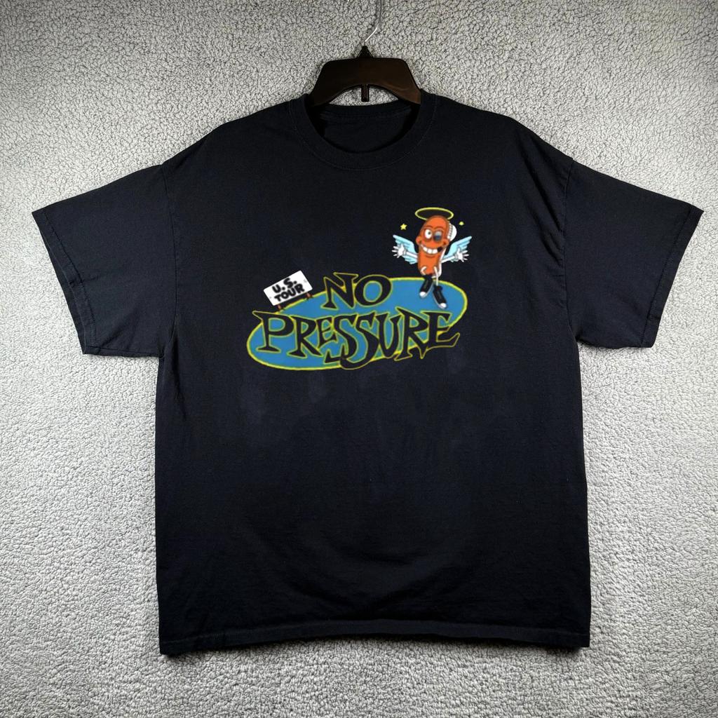 Vintage No Pressure Band US-Tour Schwarz S bis 5XL Konzertshirt SN836