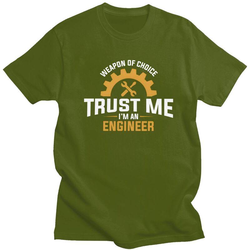 Custom Trendy Trust Me Im An Engineer T Shirt Men Short Sleeves 100 Cotton Tshirt Leisure Tee Tops Streetwear Tshirt