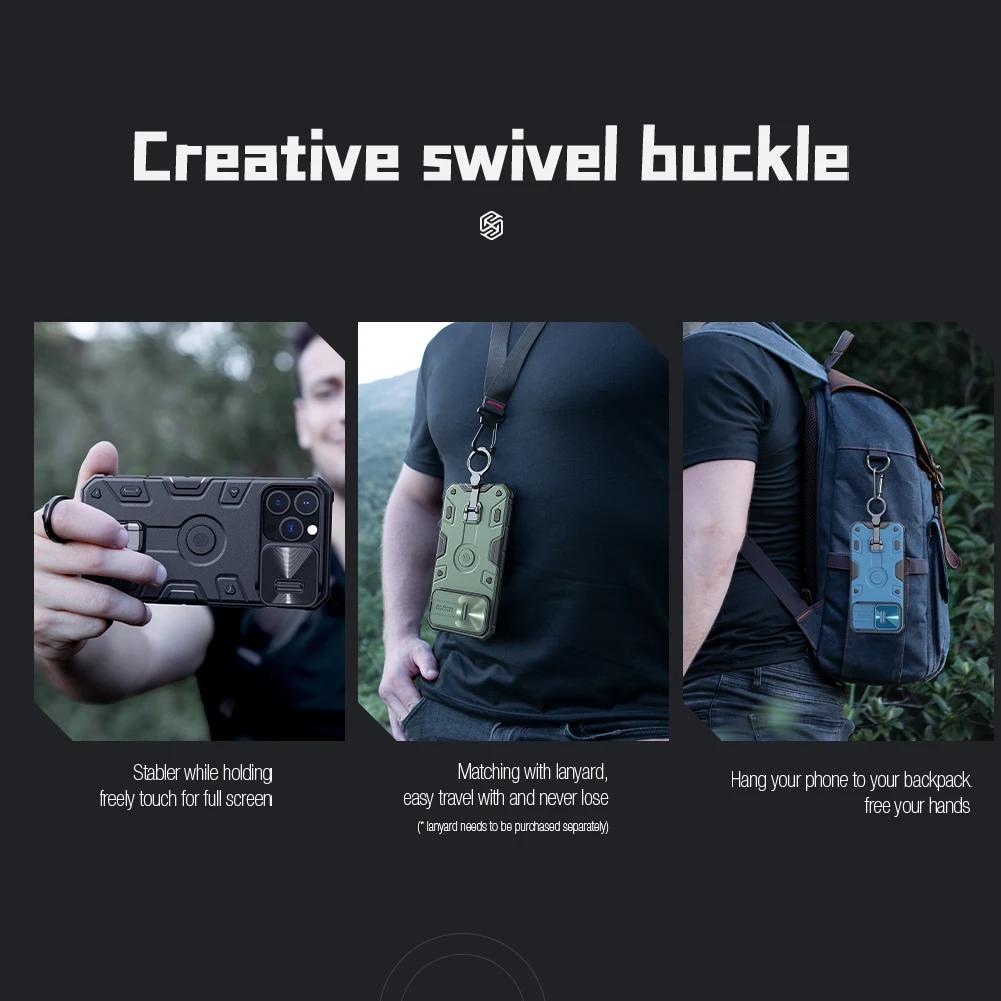 Für iPhone 14 Pro Max Hülle NILLKIN CamShield Armor Pro Hülle mit Kameraabdeckung und Ständer Stoßfest für iPhone 14Pro Max