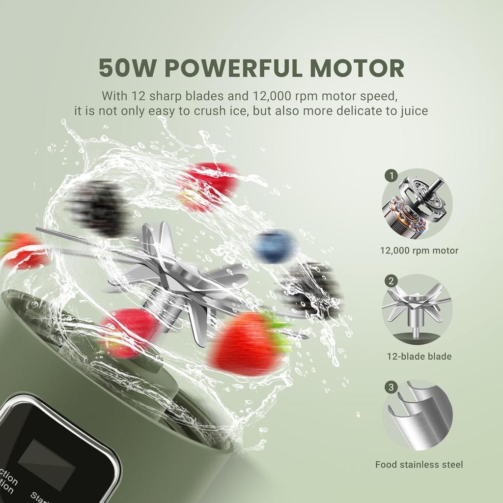 Mini Portable Juicer Rechargeable Small Fruit Juice Cup Multifunctional Home Student Juicer