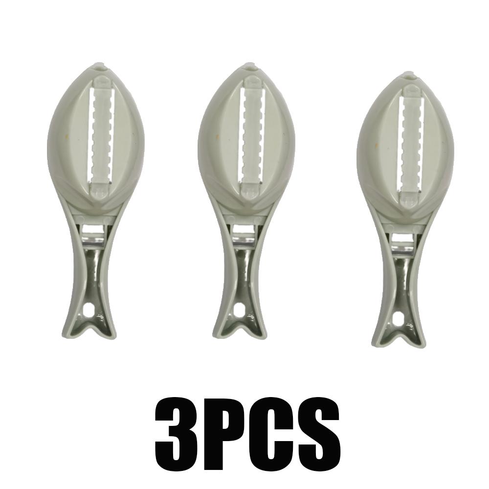 1/2/3pcs Fish Skin Brush Scraping Kitchen Fish Scale Cleaner Fast Remove Fish Knife Cleaning Peeler Scaler Scraper Kitchen Tool