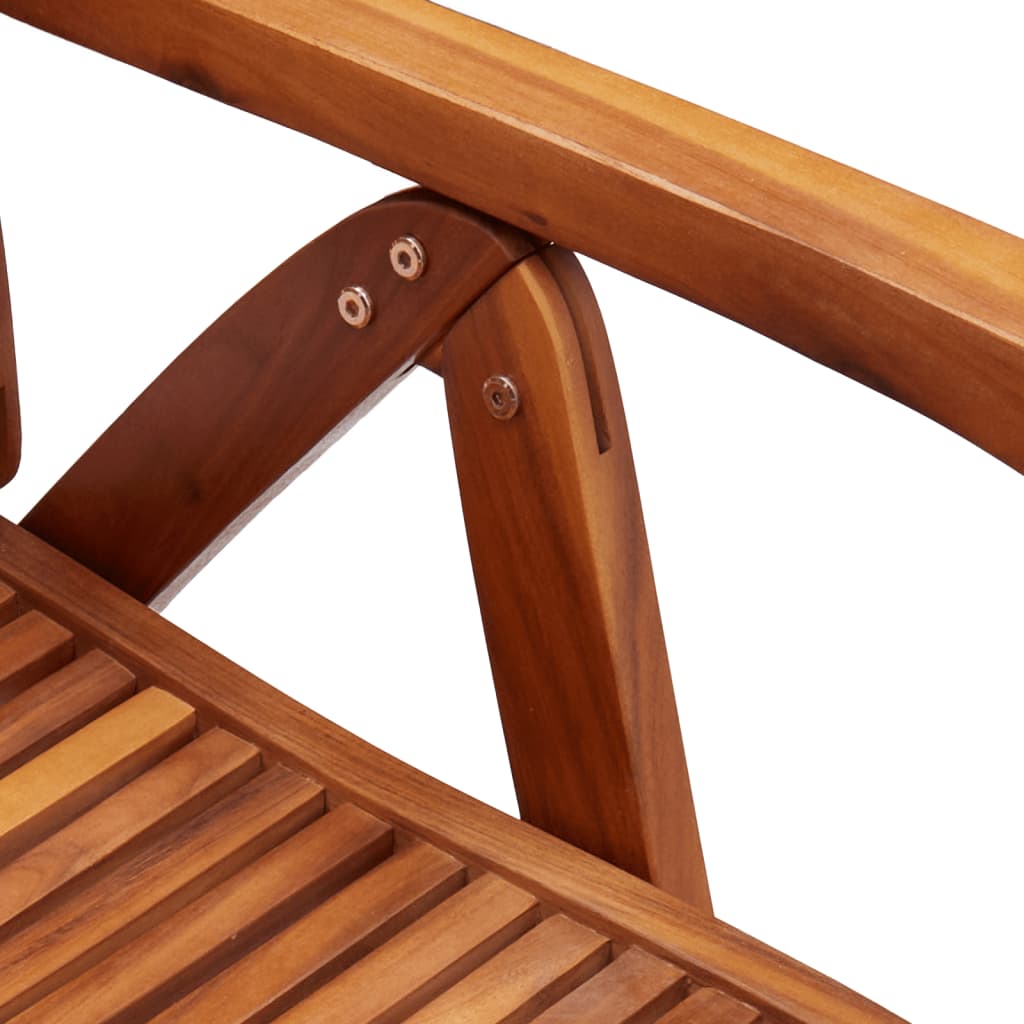 Garden Chairs 6 pcs Adjustable 56 x 72 x 107 cm Solid Acacia Wood