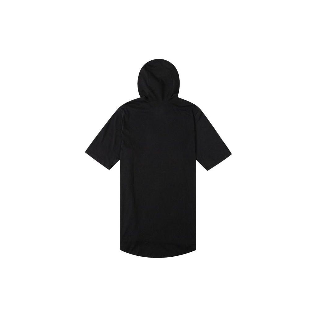 Jordan Pure Color Logo Hooded Pullover Short Sleeve T-Shirt Men Tops Black DA9872-010