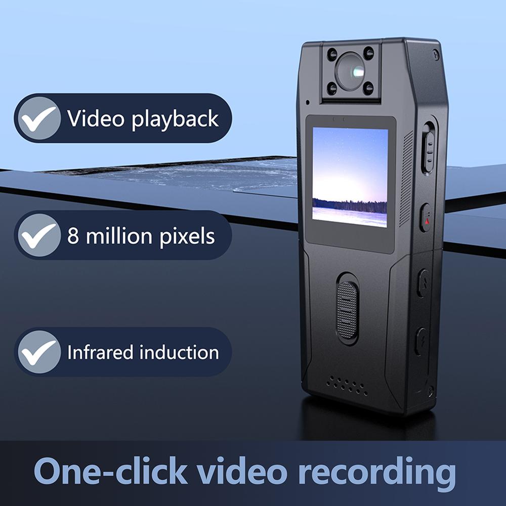 1080P Digital Law Enforcement Recorder, High-Definition Night Vision Action Video, Small Portable Duty Camera