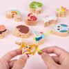 Forest Balance Building Block Toy, Building Shape Matching, Parent Child Interactive Wooden Toy