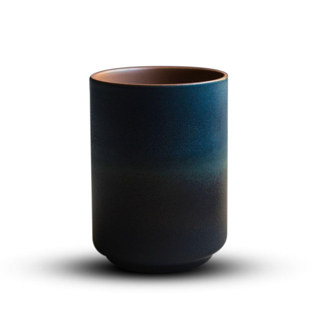 Japanese-style rough pottery large water cup master cup water cup tea cup restaurant kiln becomes simple gradient