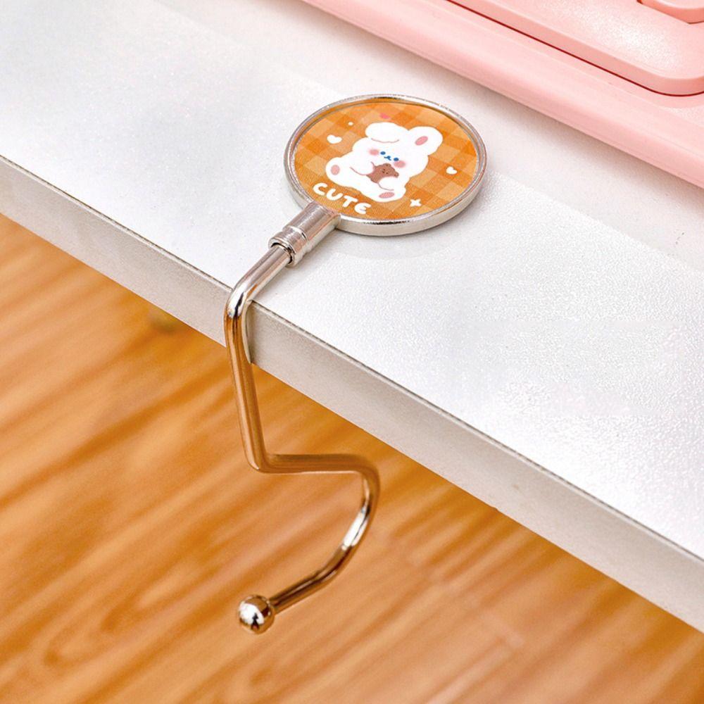 Movable Hook Student Gift Handbag Hanger Purse Bag Table Hook Desk Hanging Holder Desk Hook