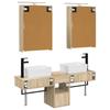 Bathroom Cabinet Set 5 Pcs Sonoma Oak 50 X 14.5 X 70 Cm