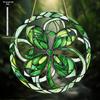 Celtic Knot Stained Glass Suncatcher, Green Leaf Design, Nurseries, Vintage Home Decor Wall for Bar Kitchen, Restaurant Shop Wall Decor, Classic Styl