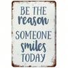 Vintage Metal Poster Inspirational Quote Wall Art for Bar Cafe