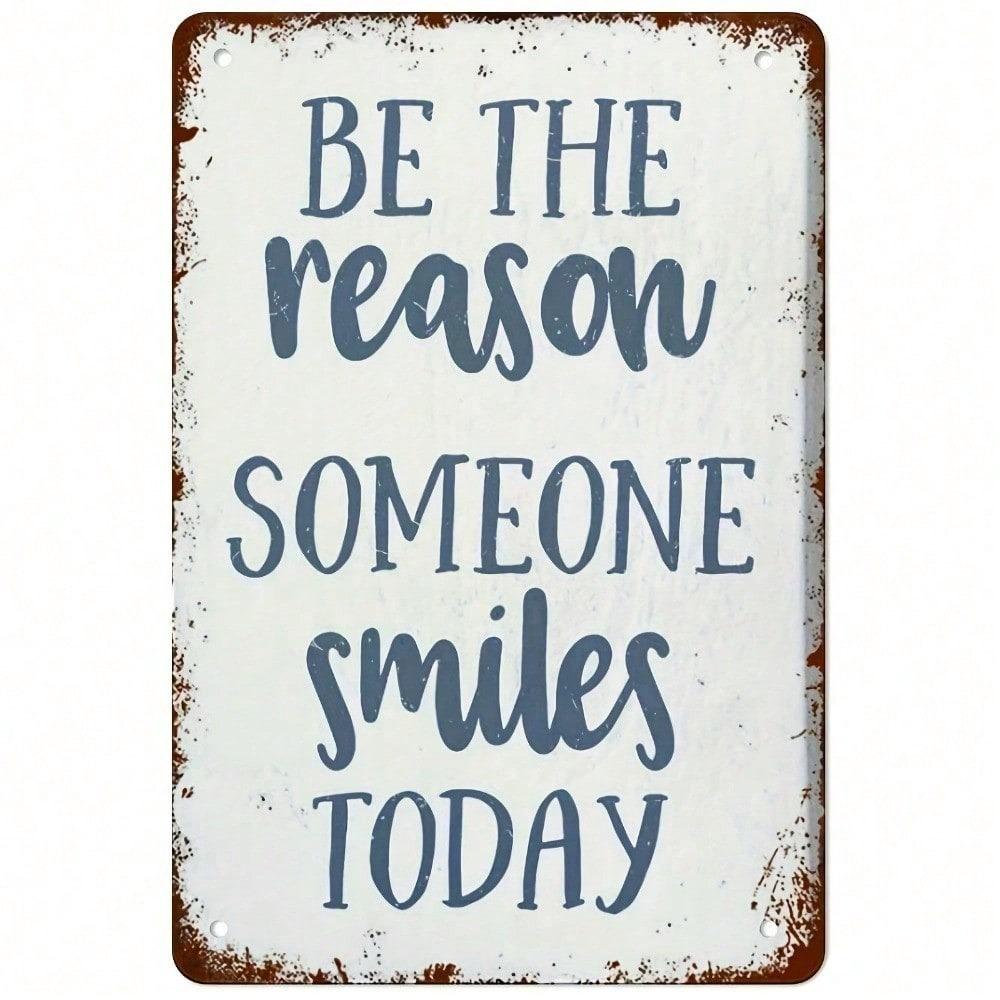 Vintage Metal Poster Inspirational Quote Wall Art for Bar Cafe