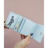 [AppelToi] ivory trifold wallet ladies With coin purse trifold wallet mini wallet small Smaller Thin compact wallet card box coin billfold quilting