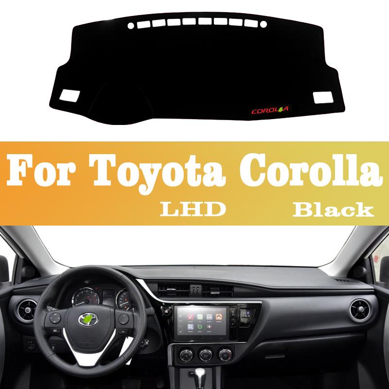 For Toyota Corolla 2014 2015 2016 2017 2018 Car Dashboard Avoid Light Pad trument Platform Desk Cover Mat Carpets Accessories