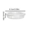 5pcs Round Reptile Feeding Dish Transparent Reptile Terrarium Practical Lizard Food Bowl  Bird