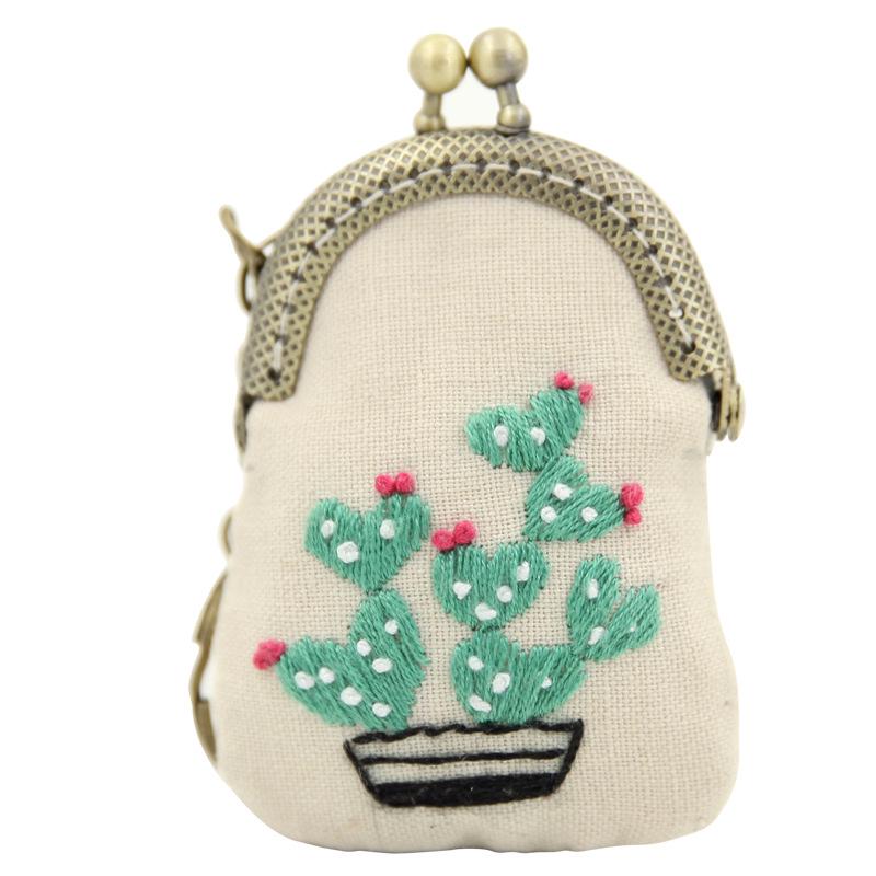 Lu Embroidery Necklace & Coin Purse DIY Kit - Handmade Gift for Girls
