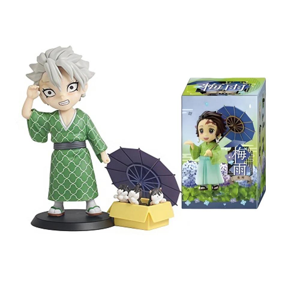 2026 Anime Demon Slayer Spring Plum Rain Series Figure Blind Box Tanjiro Kamado Nezuko Action Model Set Toys Ornament Surprise
