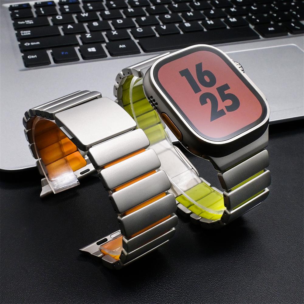 Stainless Steel Strap for Apple Watch Ultra 3 49mm Series 11 10 46mm 45mm 44mm Metal Magnetic Band for IWatch 9 8 7 6 SE3 Correa