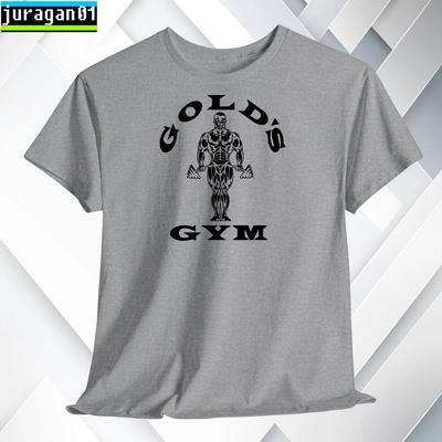 Gold's Fitness Gym T Shirt Logo Black/Gray/Blue/Red/White S To 5XL Made In USA