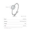 MODIAN 925 Silver Vintage Sunflower Delicate Opal Trendy Ring For Women White Gold Plated Stackable Fine Jewelry Gift