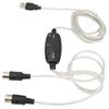 2 in 1 USB to MIDI Cable No Driver Needed MIDI Cord Adapter  for Windows Computer