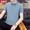 Hengyuanxiang Herren Sommer Einfarbiges Poloshirt
