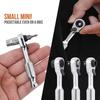 1Pcs with Anti-slip Ergonomic Handle Ratchet Wrench 14 Drive Hand Tool  For Tightening Tasks