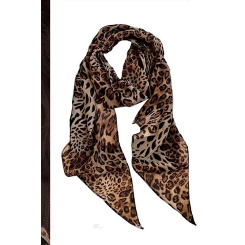 Dot-patterned Scarf with High-end Accessories for Tying Hair. Women's Long Strip Scarf for Tying Up Hair.