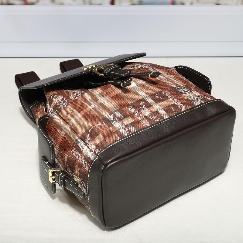 Fashion Contrast Backpack Dating Versatile College Style Backpack Student School Bag Women's Bag