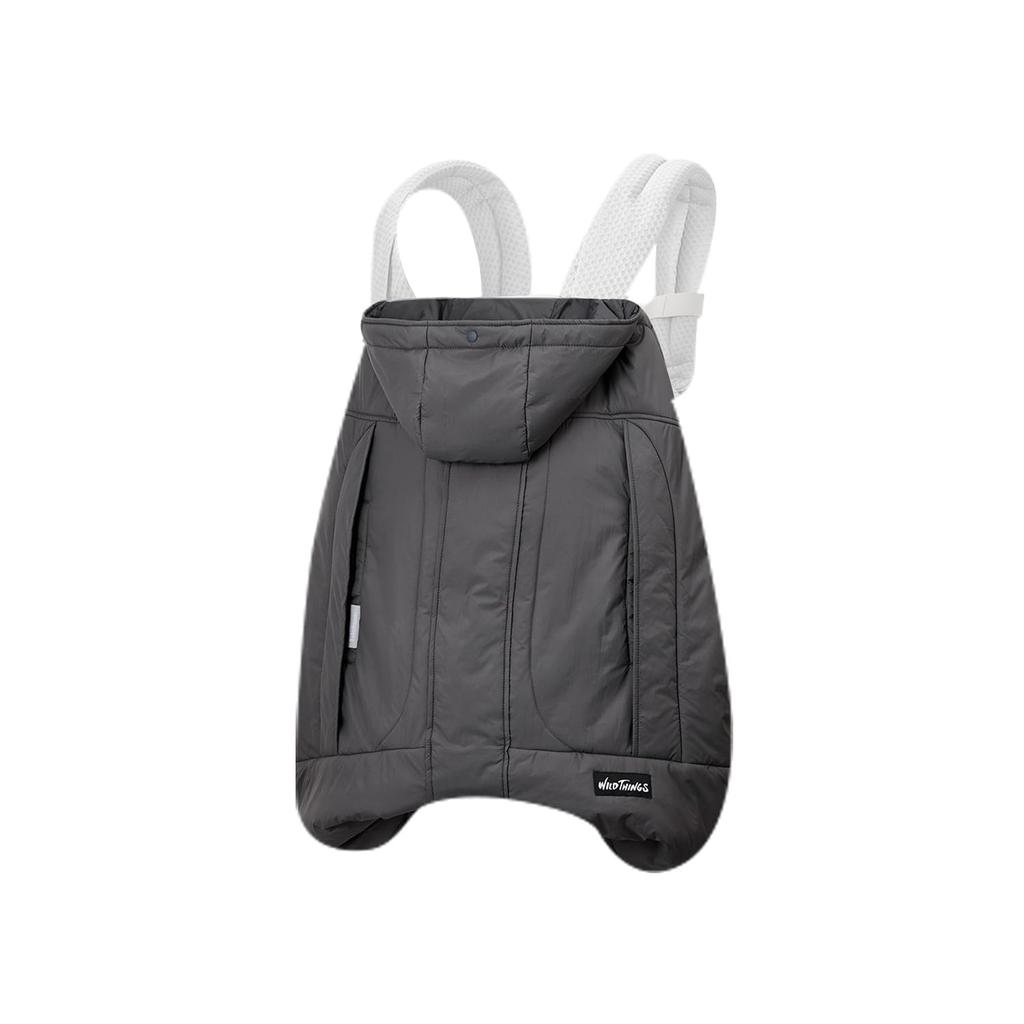 BabyHopper WT Monster Parka Winter Cape Suitable for Baby Carriers and Strollers 25, Charcoal, Lightweight, Warm, Breathable, Water-Resistant,