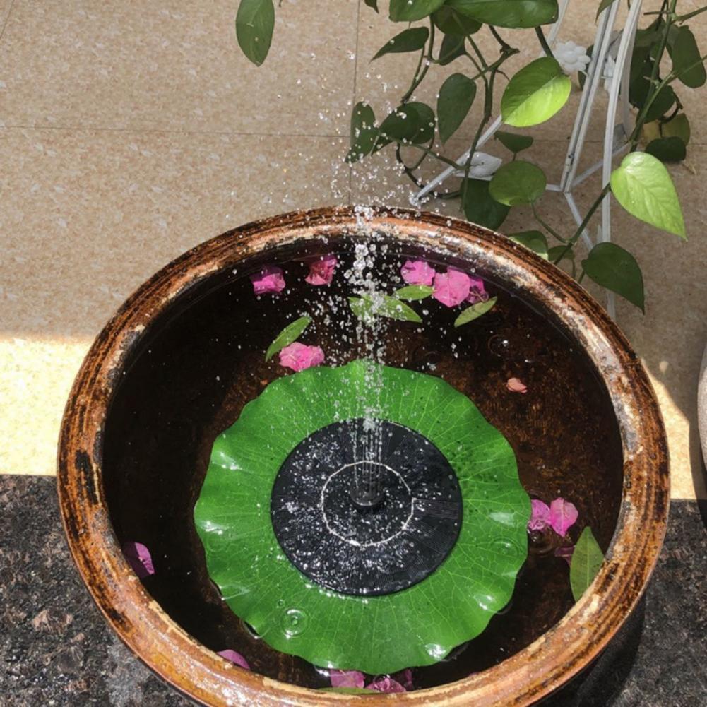 Solar Water Fountain with Led Lights Garden Fountain with Adjustable Nozzles Floating Solar Water Fountain with Led for Outdoor