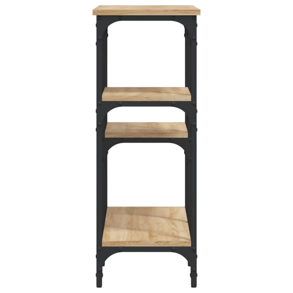 Console Table Sonoma Oak 80 X 29 X 75 Cm Particleboard