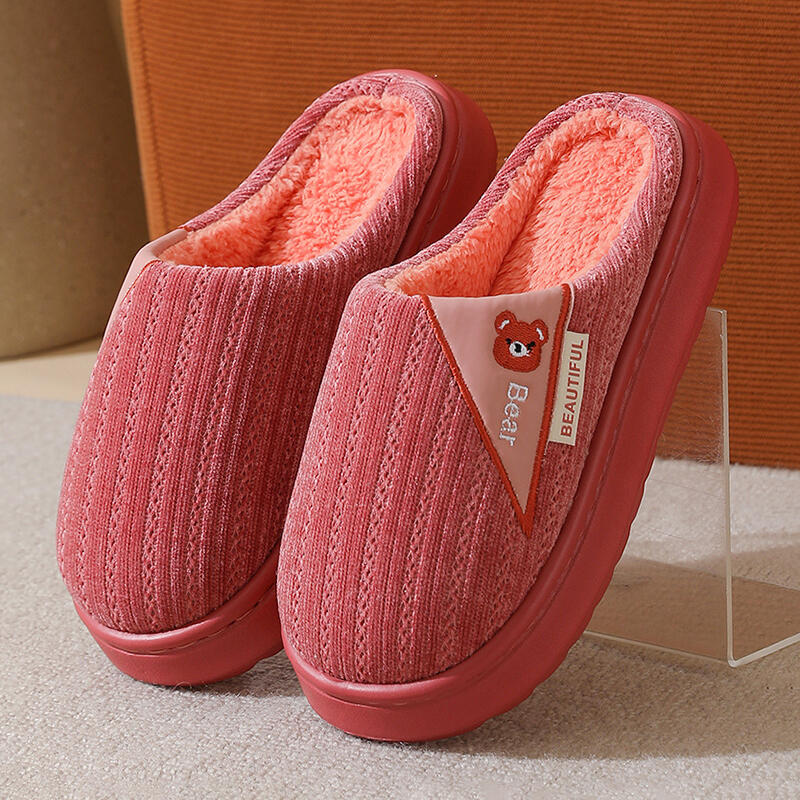 Fashion Casual Women's Home Slippers Plush Luxury Designer Woman Shoes Indoor Fluffy Winter Platform Fuzzy Fur Slides Elegant Flats Soft