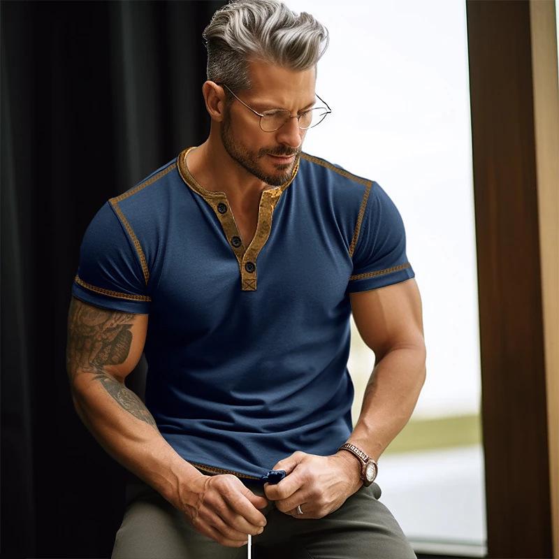 

2026 Men s Solid Color Short-Sleeve Casual T-Shirt - Lightweight Summer Edition X-Large