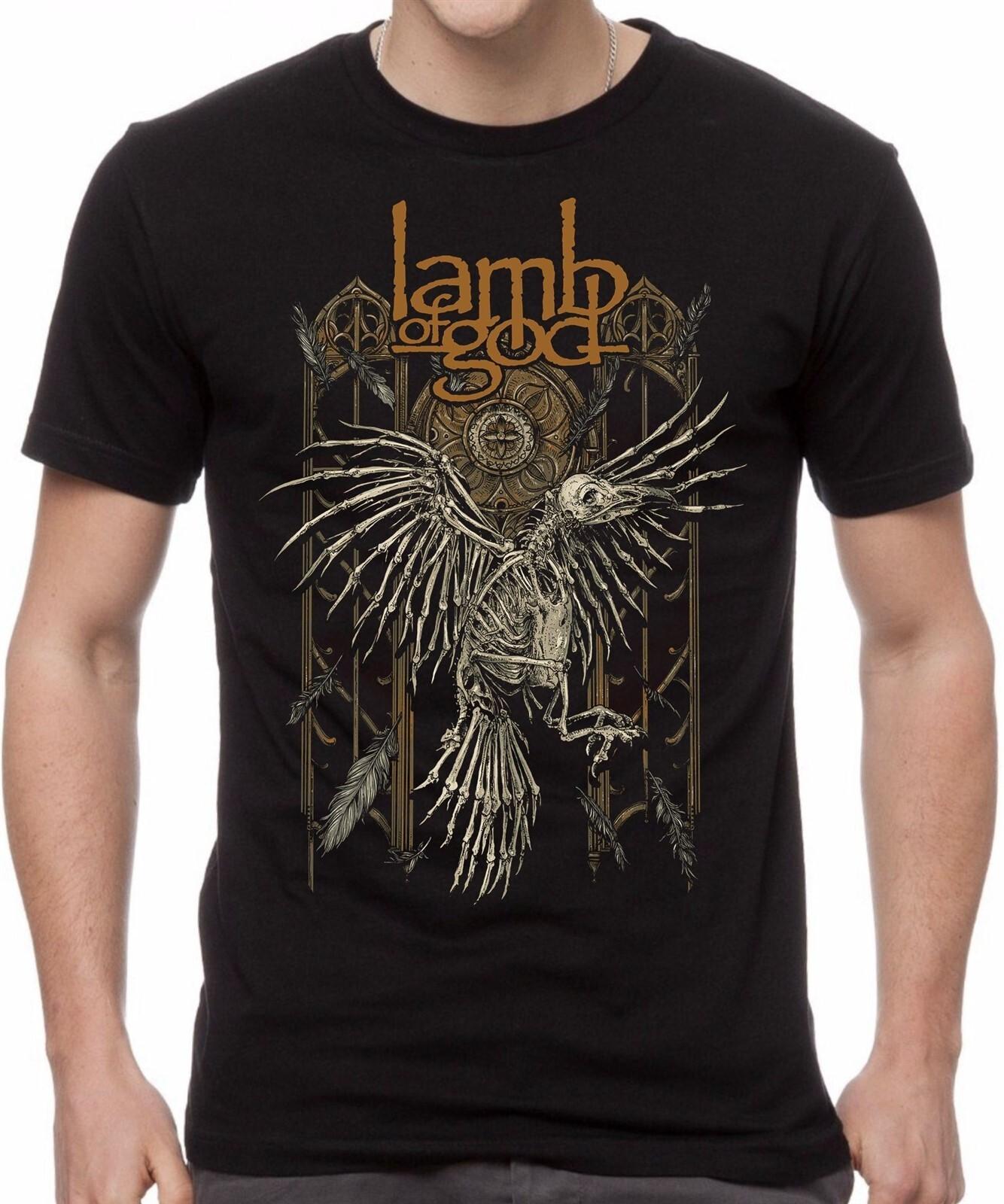 LAMB OF GOD cd lgo Skeleton CROW Official SHIRT XL New gospel ashes sacrament XXXXL
