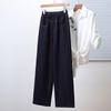DIMANAF 2025 Autumn Plus Size Women Jeans Pants Denim Elastic Basic Blue High Waist Trousers Oversize New Pants 5XL