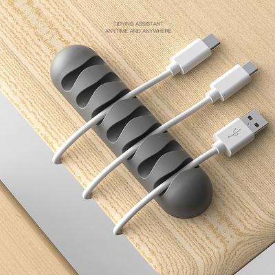 Intelligens kábeltartó szilikon flexibilis kábeltekercselő huzalszervező tartó kábelkezelő kapocs USB fülhallgató hálózati kábelhez