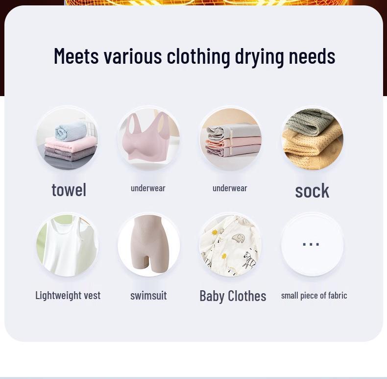Tragbarer Faltbarer Wäschetrockner für Reisen