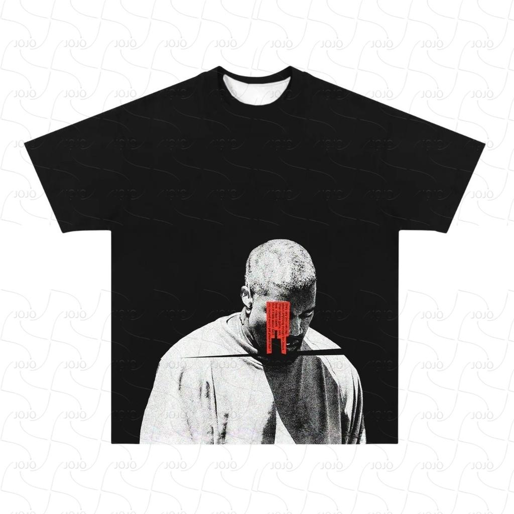 Rapper Kanye Retro Graphic American T-Shirt Men's Hip Hop Clothing Y2k Unisex Fashion Oversized Ghetto Gangster Top Gift for Fan
