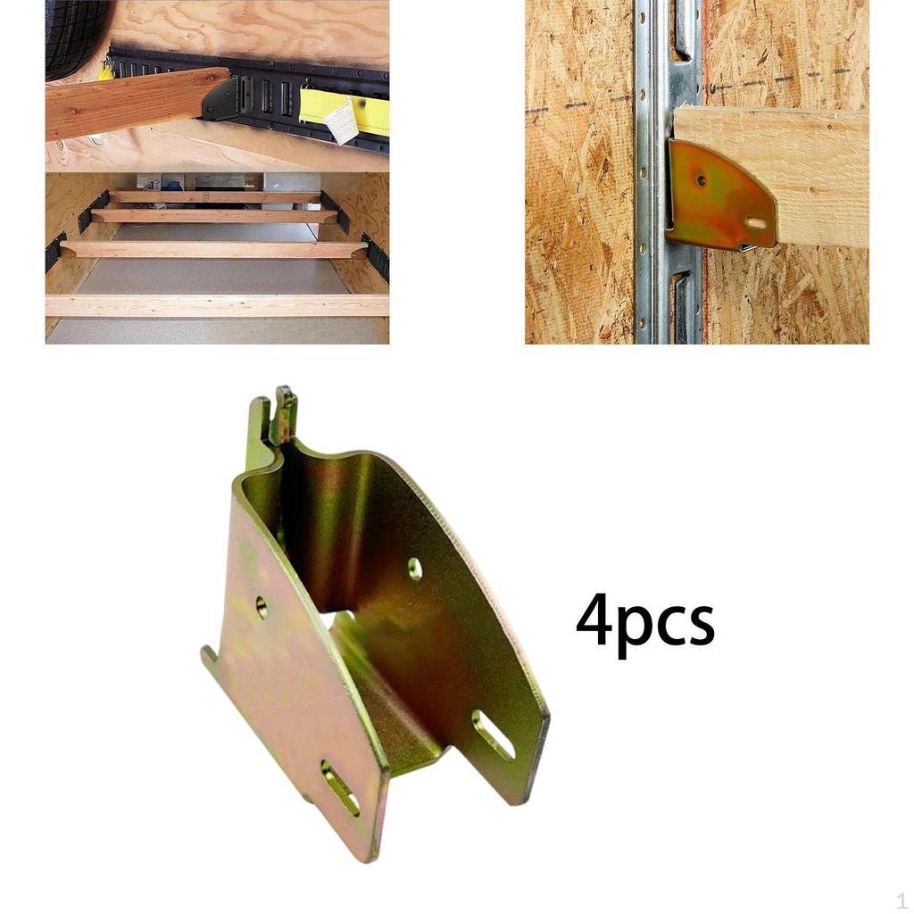 4x Wood Beam End Sockets Storage Lumber Bracket Stable Fittings Portable Spare Parts Professional