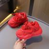 Kindersportschuhe 2025 Herbst neue feste Sohle Jungen Papa-Schuhe leichte Mädchen kleine weiße Schuhe Baby kleine rote Schuhe