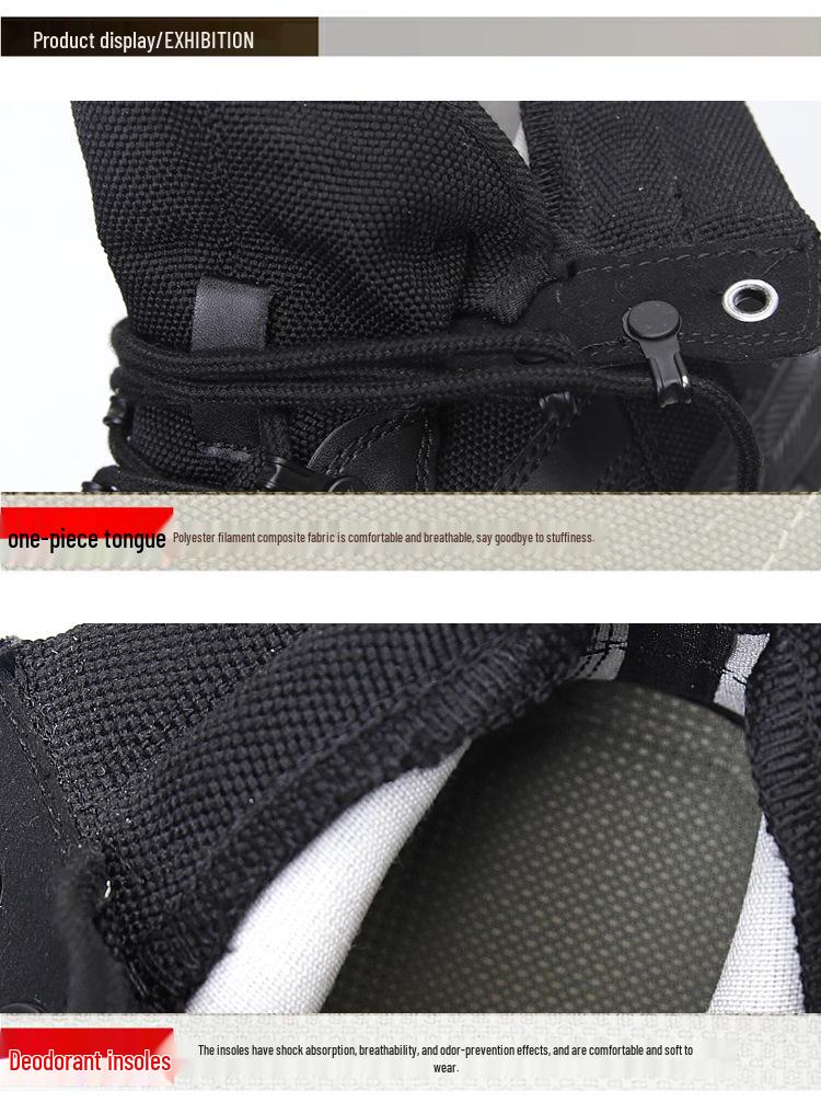 3537 Liberation High-Top Canvas Shoes: Wear-Resistant, Breathable, Forest Protection, Anti-Slip, Sand-Proof Mountaineering Boots