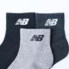 New Balance Junior Short Socks 3 AS1 Colors Size Small Kids' 3-Piece (LAS55651), 3-Pack, Pairs, (Assorted 1),