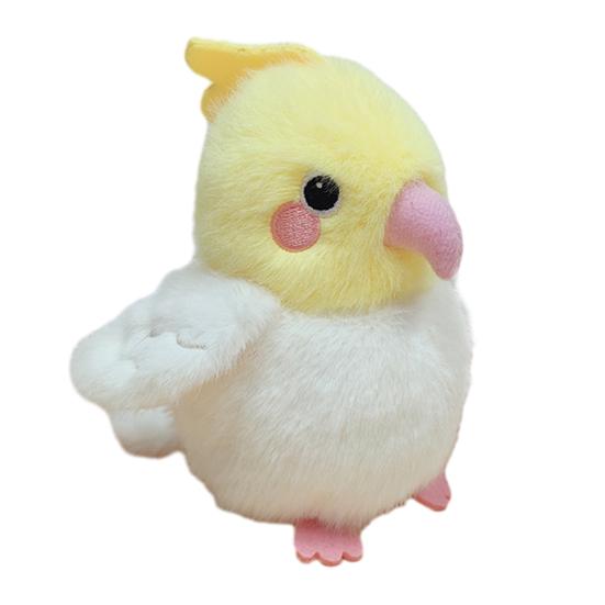 Schattige Vogel Pluche Hanger Zacht Knuffeldier Papegaai Wilde Eend Sleutelhanger Pluche Rugzak Accessoire Cadeau voor Kinderen Vogel Liefhebbers