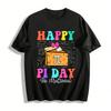Happy Pi Day Be Irrational Pie Math Lover Graphic Tee Pure Cotton T-shirt