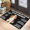 Pet Dog Photography Carpet Mat Rug Humorous Quote Puppy Yorkshire Terrier Labrador Collie Home Decoration Entryway DoorMat Black