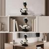 Decorative African Woman Figurine with Basket Multipurpose
